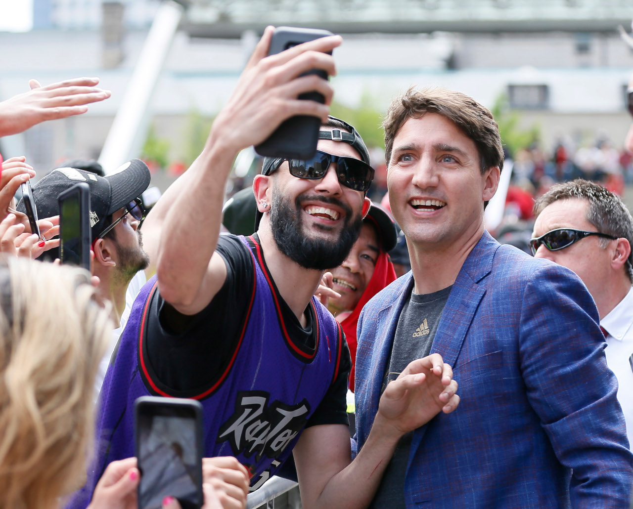 Justin Trudeau, Toronto Raptors parade