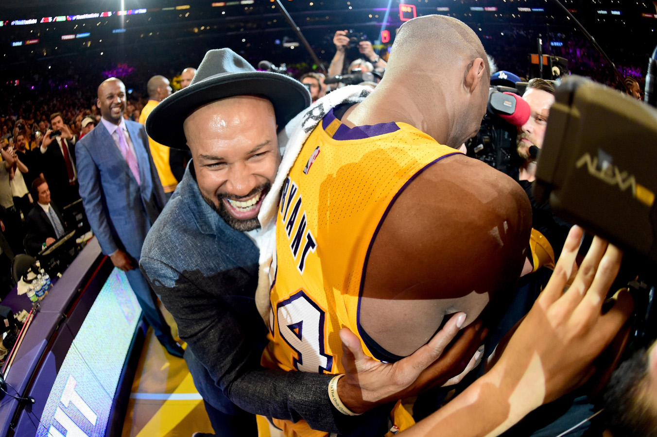 Derek Fisher and Kobe Bryant